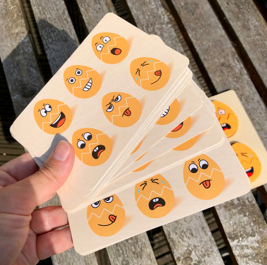 Emotion Matching Wooden Egg Board Game