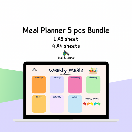 Meal Planner 5 pcs Bundle A4/A3 | Digital