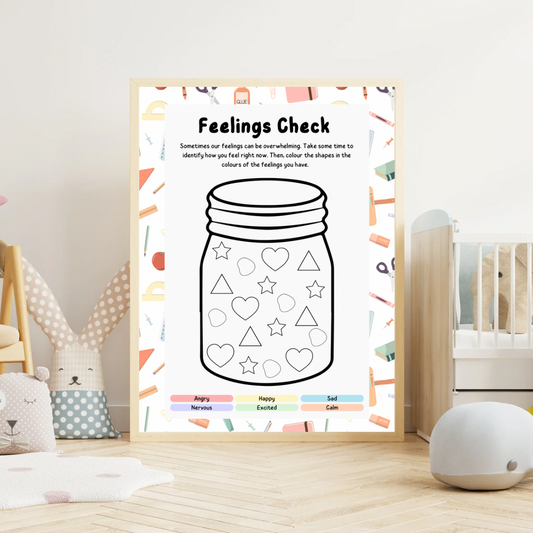 Feelings Check Activity Digital Poster