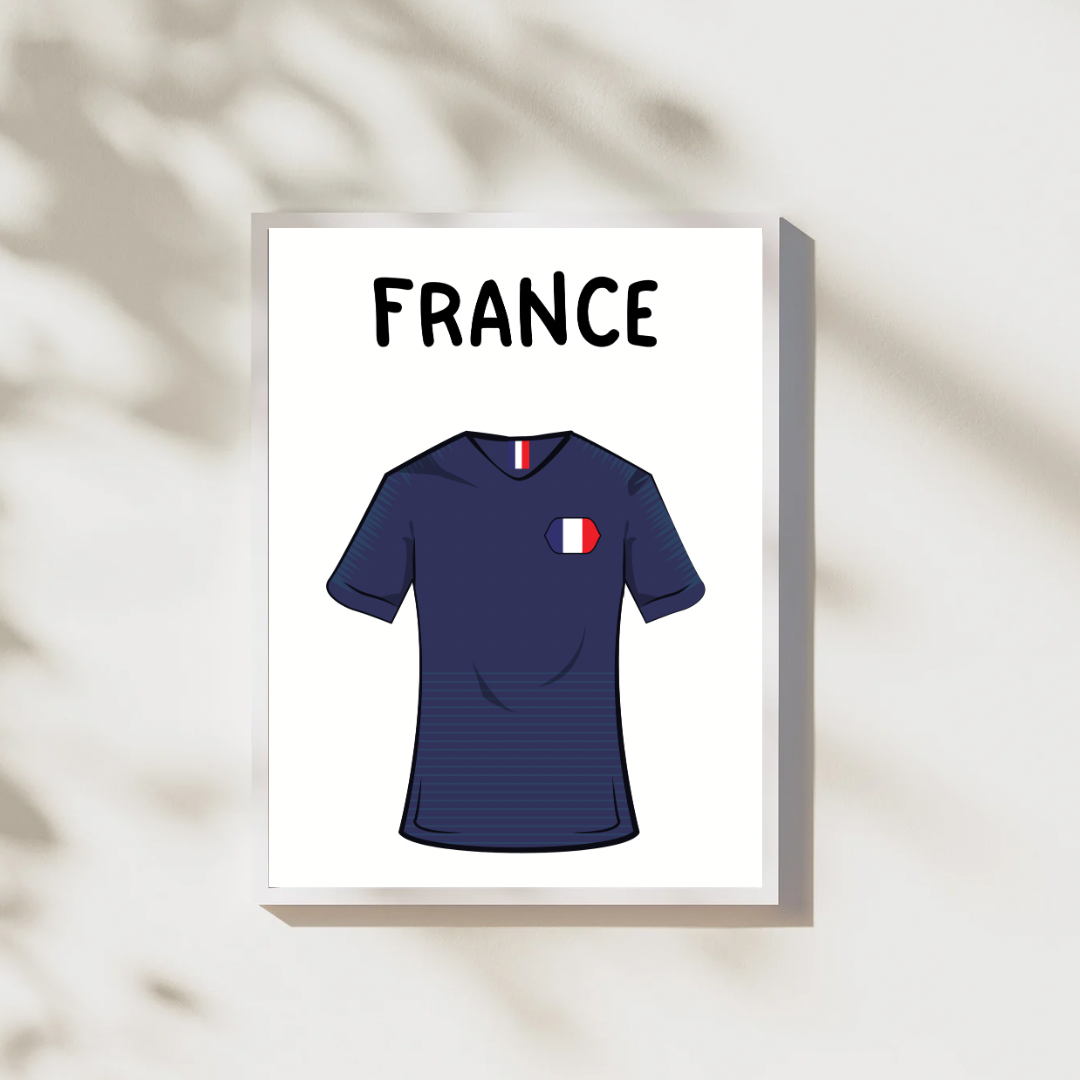 Football Shirt Countries Digital Posters