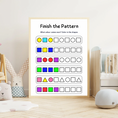 Load image into Gallery viewer, Finish the Pattern Activity, 3 pcs, Digital Posters
