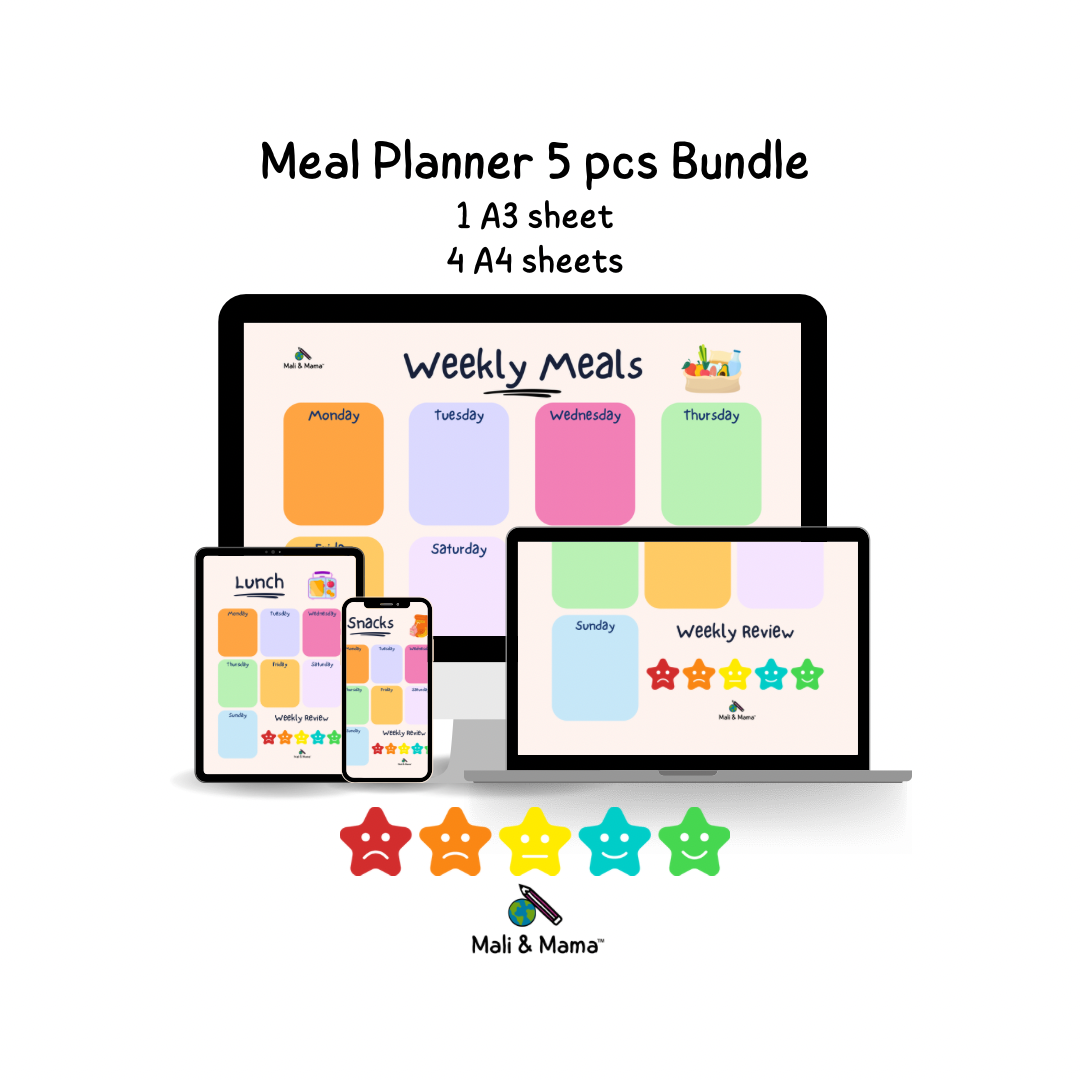 Meal Planner 5 pcs Bundle A4/A3 | Digital