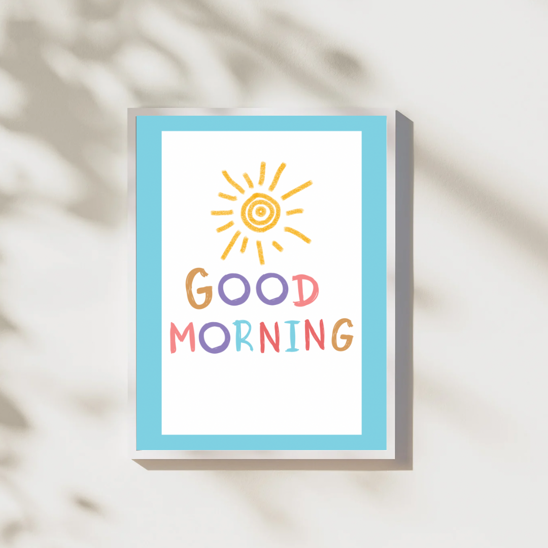 Good Morning Decorative Digital Poster