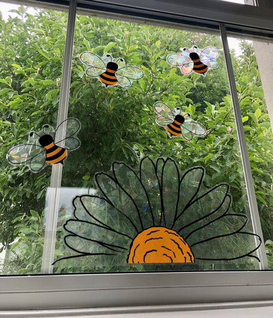 Sunshine & Bees Window Stickers