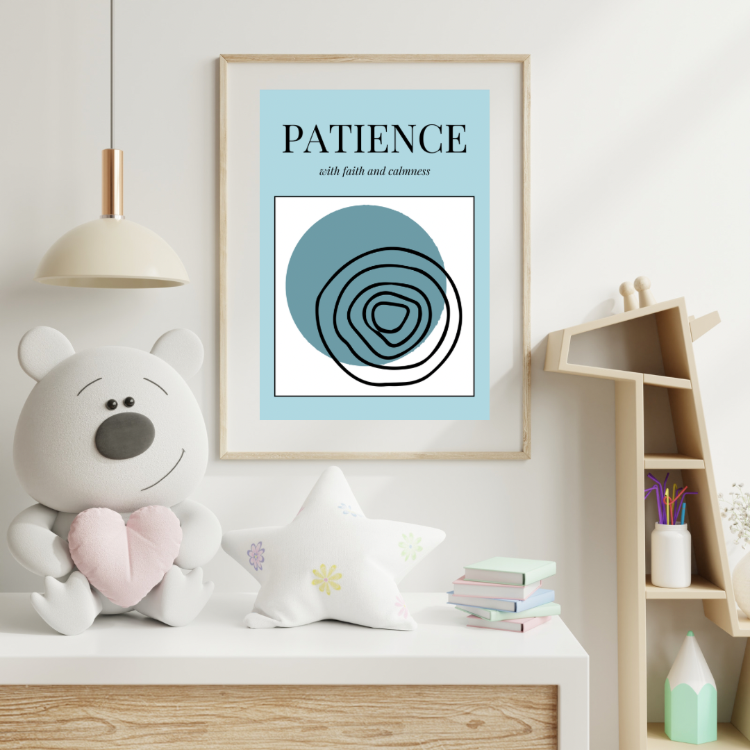 PATIENCE Decorative Digital Poster