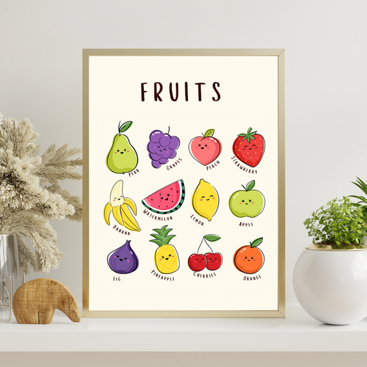 Fruits Digital Poster