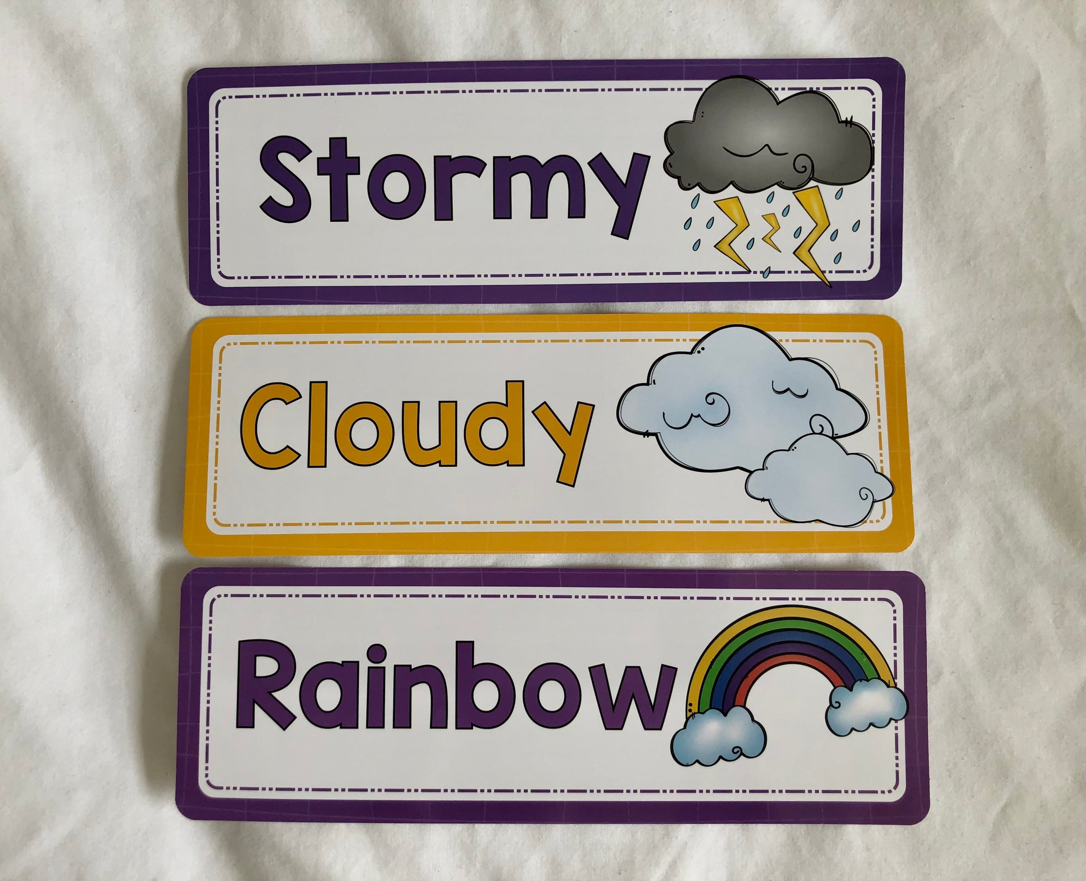 The Weather Flashcards 16 pcs with Digital “The Weather” Poster