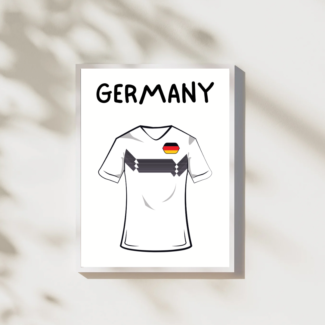 Football Shirt Countries Digital Posters