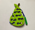 Load image into Gallery viewer, Montessori Wooden Threading Pear
