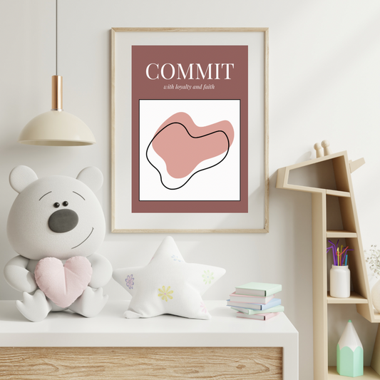 COMMIT Decorative Digital Poster