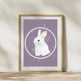 Load image into Gallery viewer, White Bunny Decorative Digital Poster
