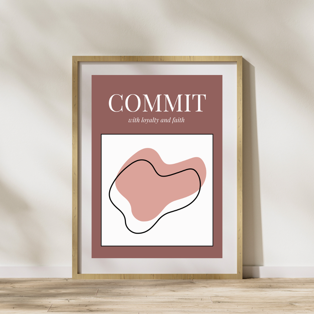 COMMIT Decorative Digital Poster