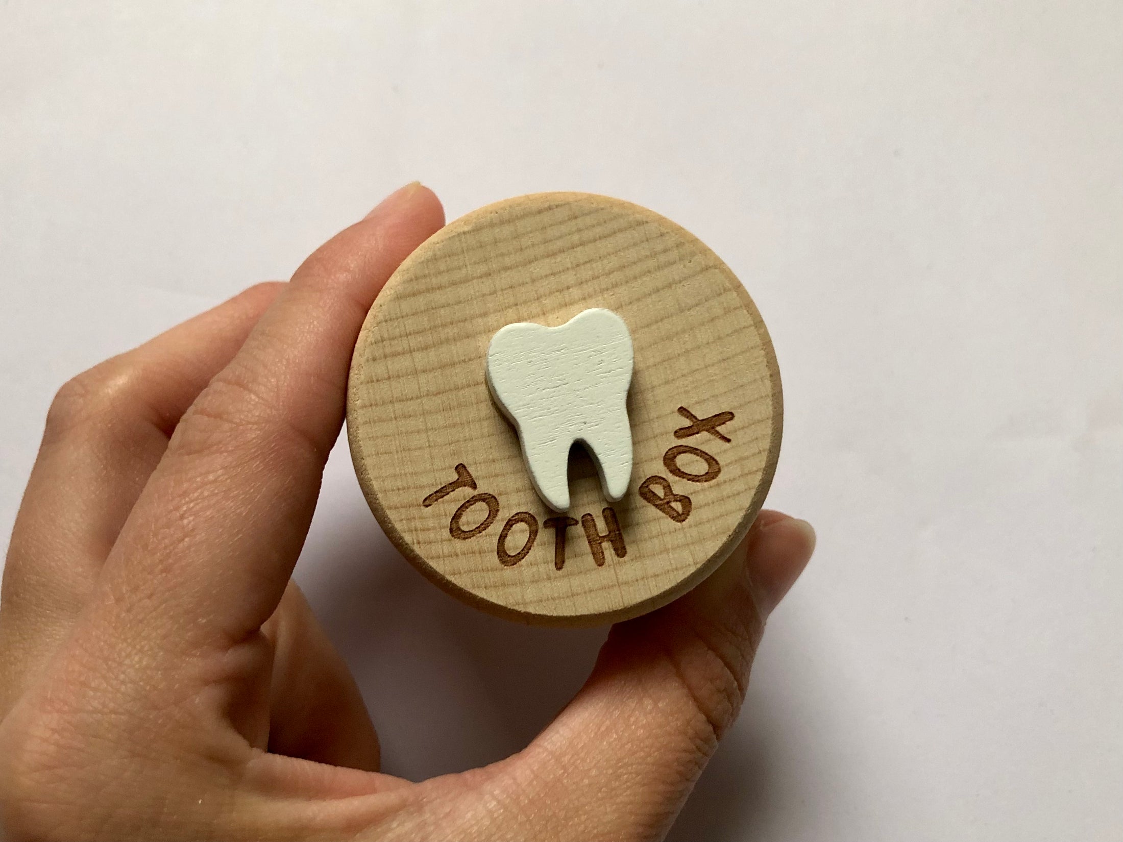 Wooden Mini Tooth Box