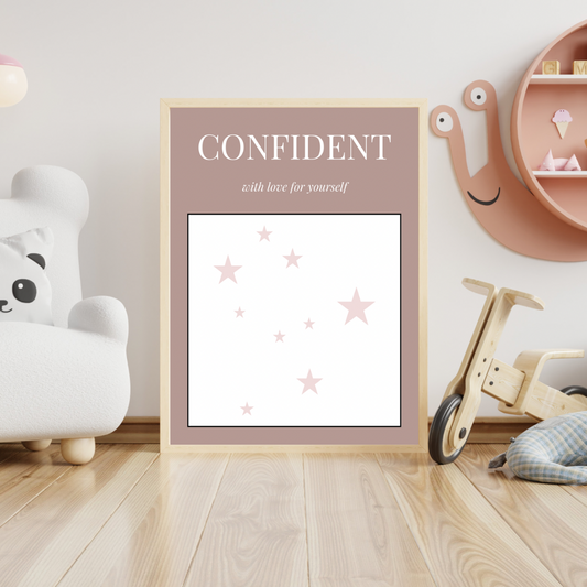 CONFIDENT Decorative Digital Poster