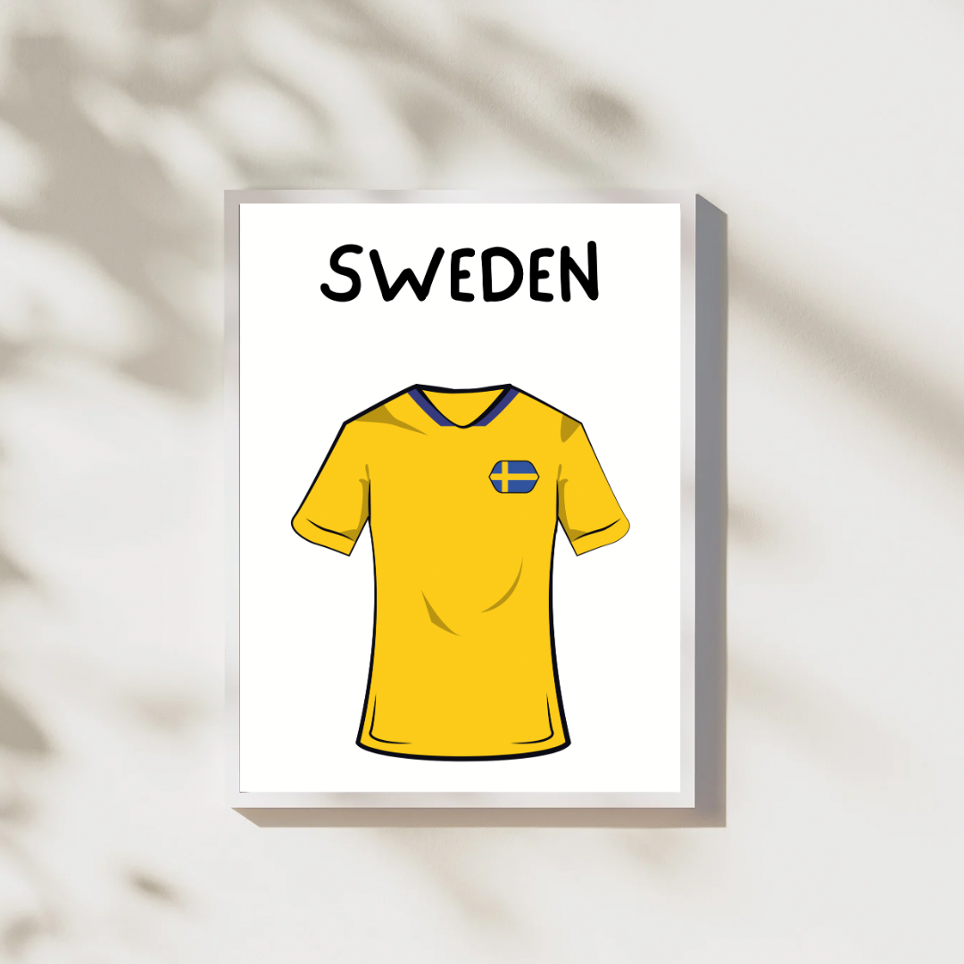 Football Shirt Countries Digital Posters