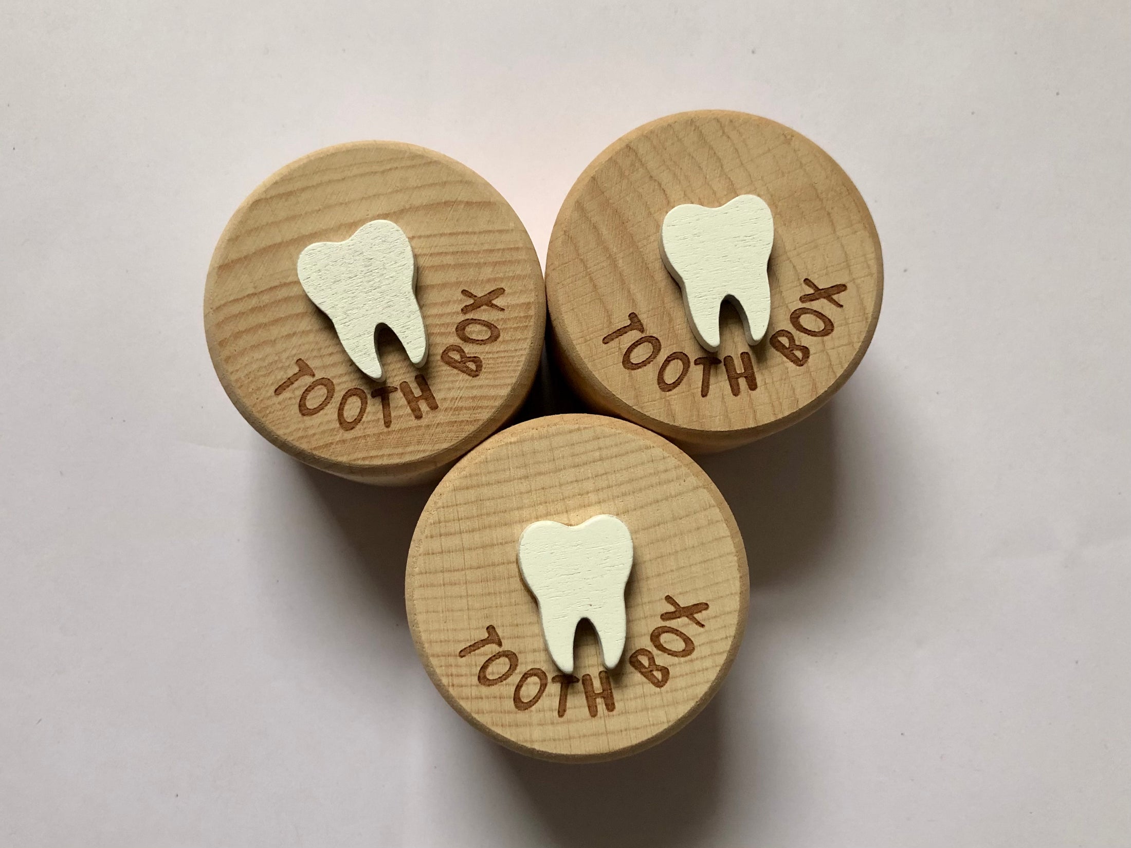 Wooden Mini Tooth Box