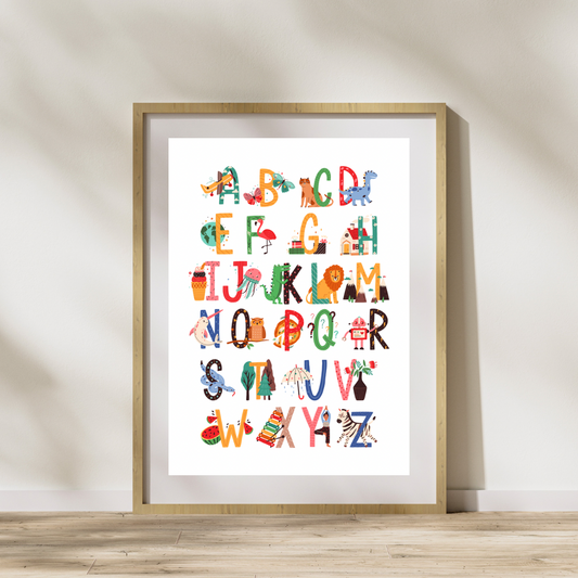 The Alphabet Decorative Digital Poster