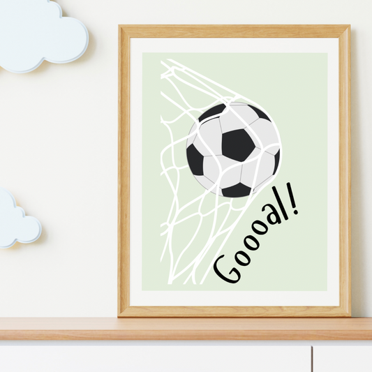 Goooal! Decorative Digital Poster