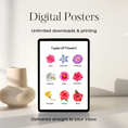 Load image into Gallery viewer, Types of Flowers Set of 2 Digital Posters
