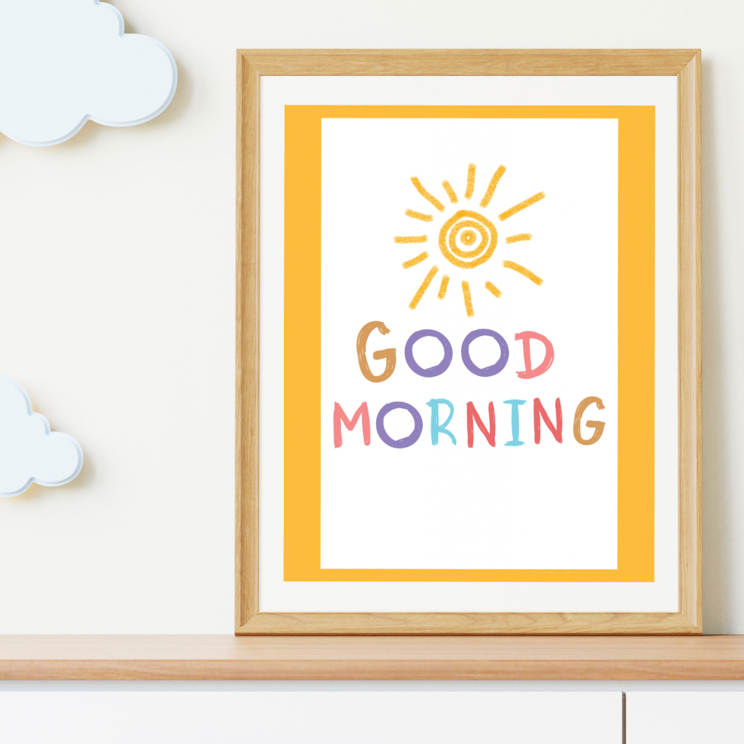 Good Morning Decorative Digital Poster