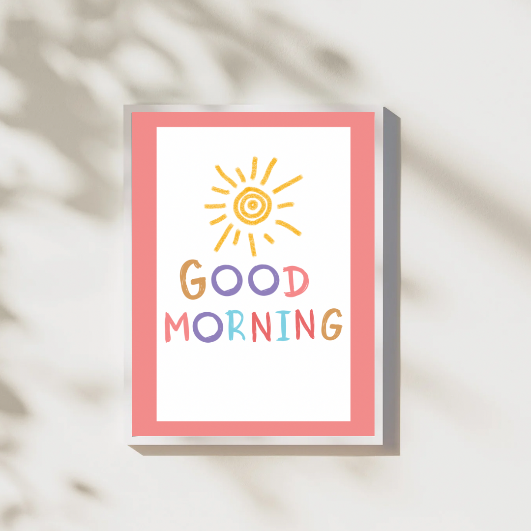 Good Morning Decorative Digital Poster