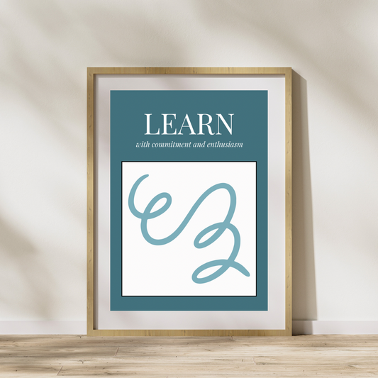 LEARN Decorative Digital Poster