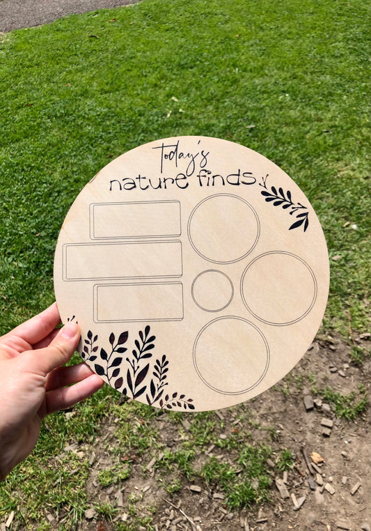 Today’s Nature Finds Wooden Board