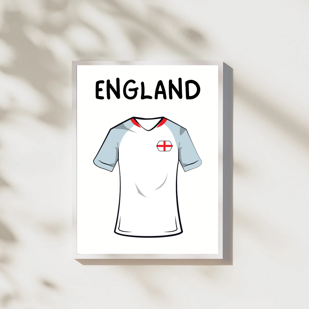 Football Shirt Countries Digital Posters