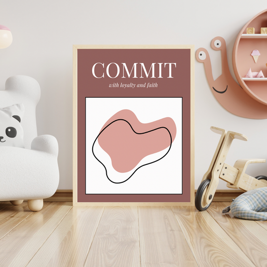 COMMIT Decorative Digital Poster