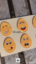 Load and play video in Gallery viewer, Emotion Matching Wooden Egg Board Game
